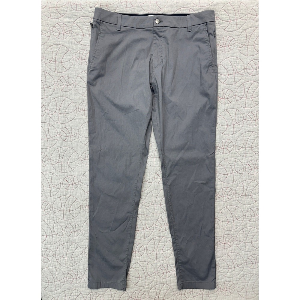Birddogs Pants Gray Cotton Nylon Stretch Chino / Mens 36x34